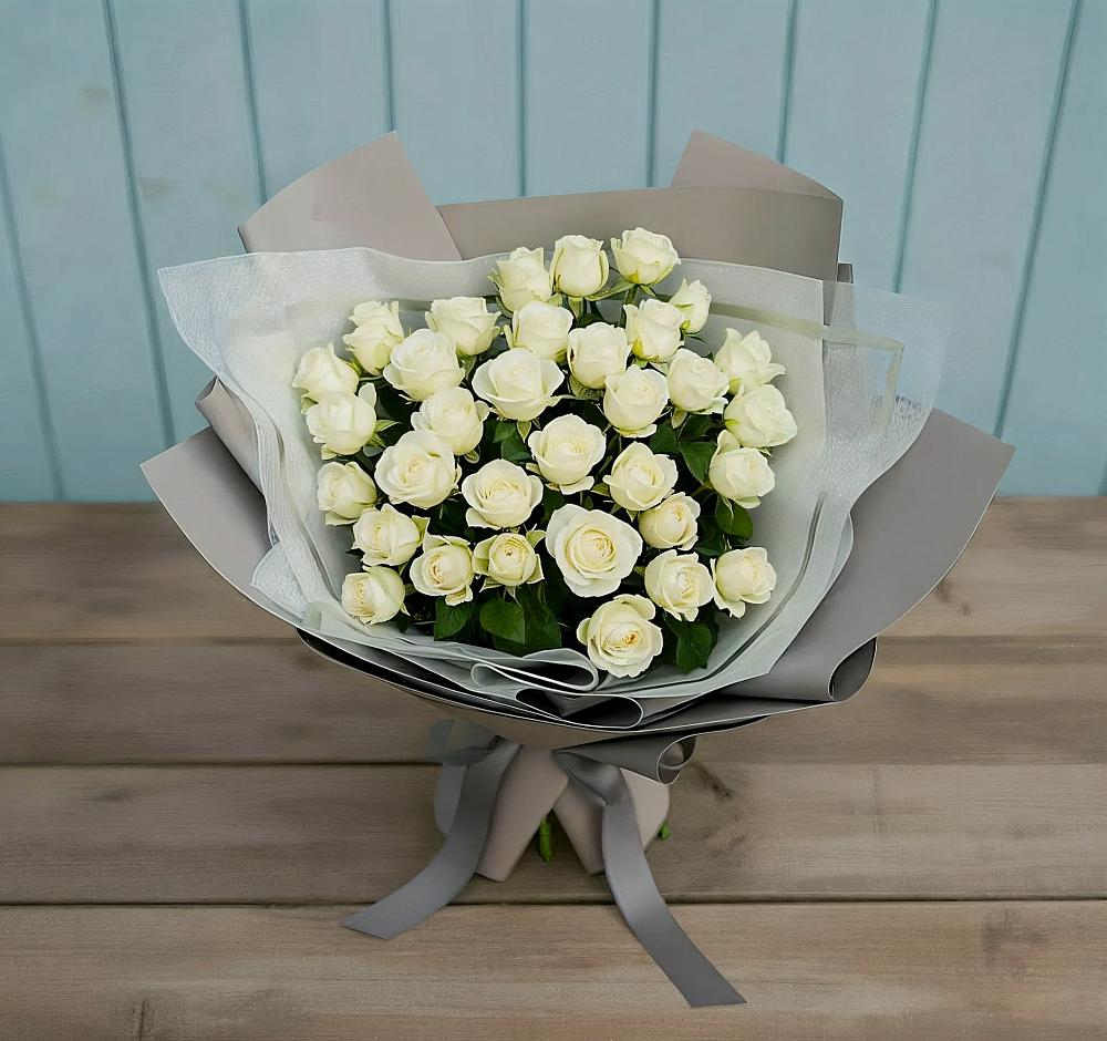Букет Белоснежная нежность в Мошково