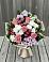 Букет цветов из: Альстромерии, Гвоздики, Розы и Хризантемы в Мошково