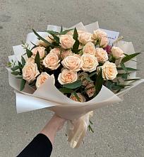 Букет Кремовые розы Латте в Мошково