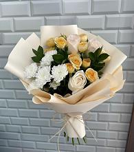 Букет цветов из:  Розы и Хризантемы в Мошково