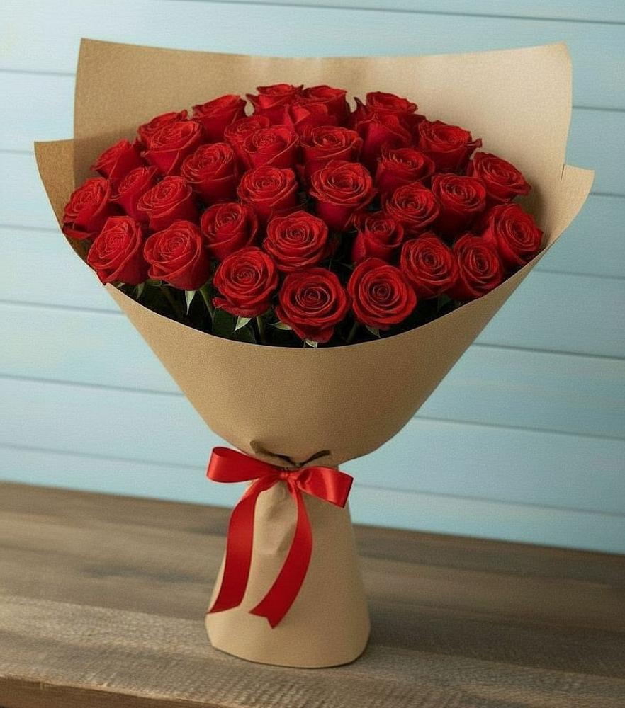 Букет Красные розы Милано в Мошково