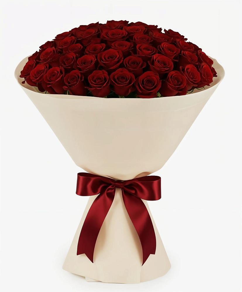 Букет 101 Бордовая роза Блэк Бакарра в Мошково