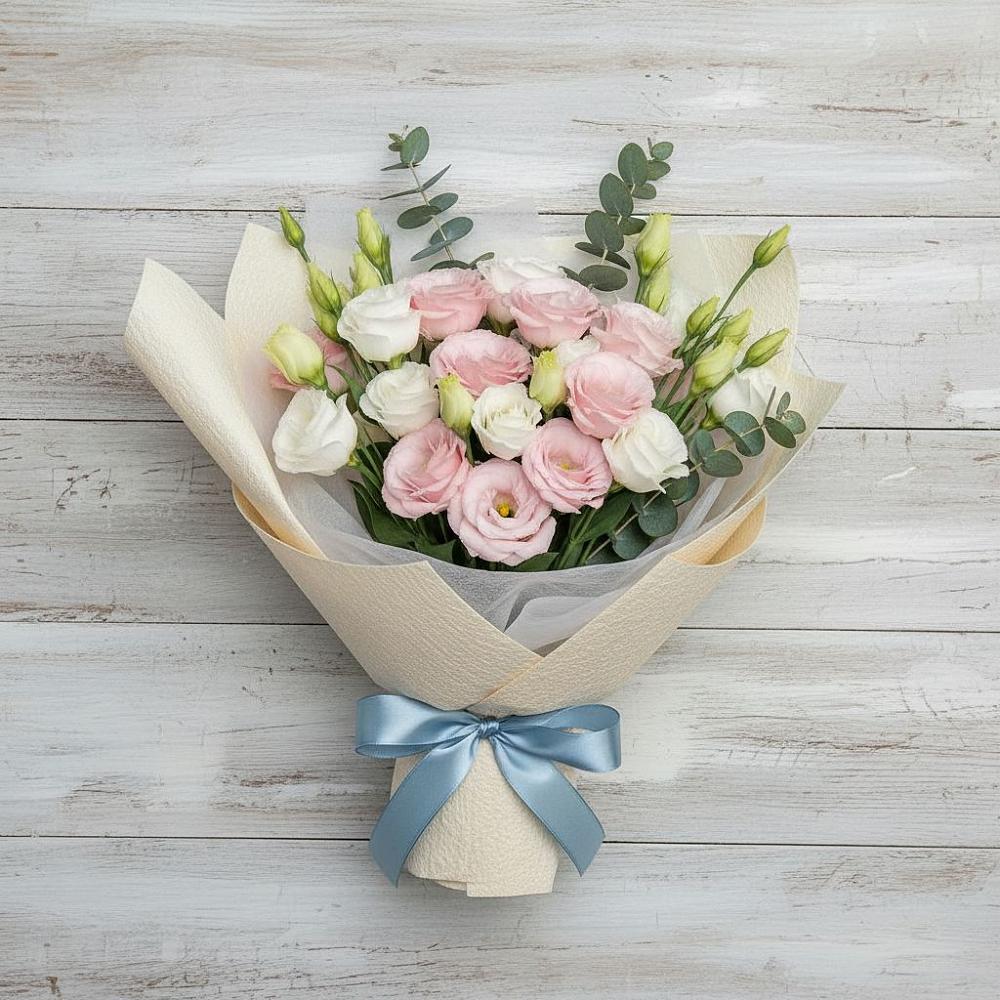 Букет цветов из: Лизиантусы в Мошково